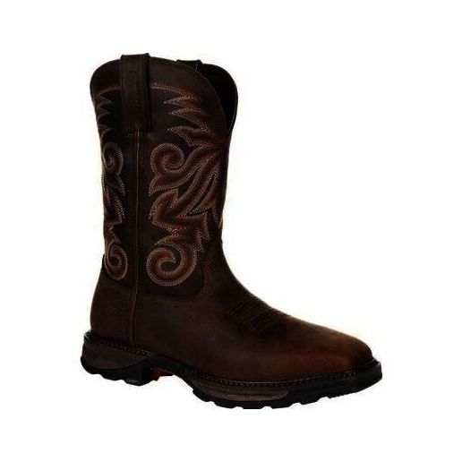 Durango Men's Maverick XP Steel Toe Waterproof Western Work Boot in Burly Brown