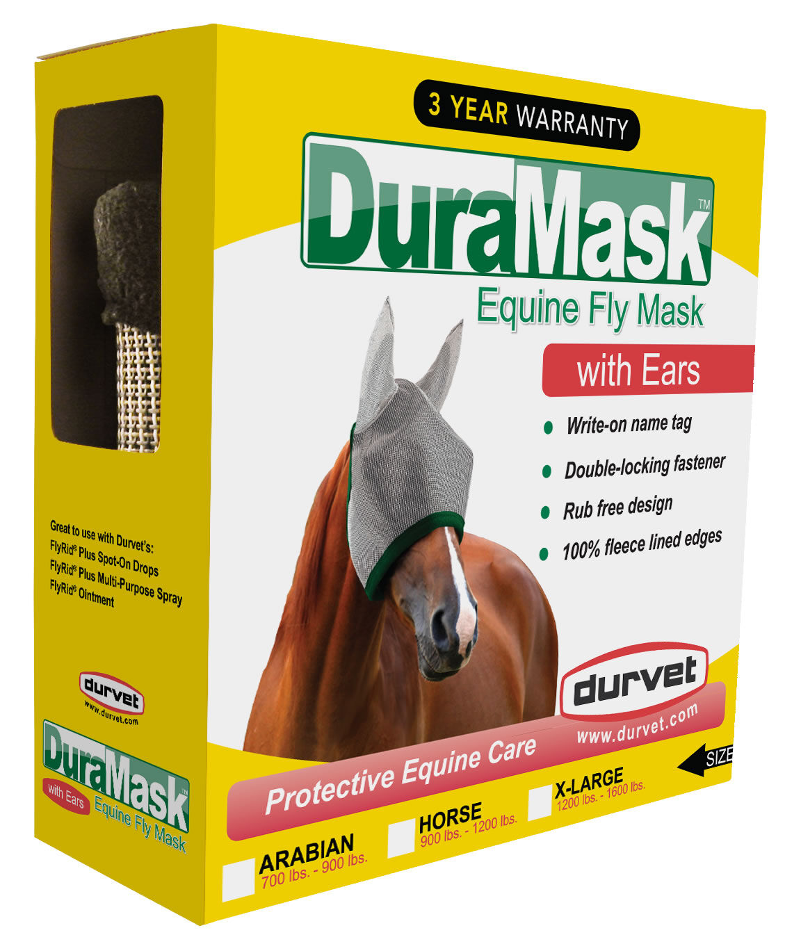 DuraMask™ Equine Fly Mask with Ears X-Large