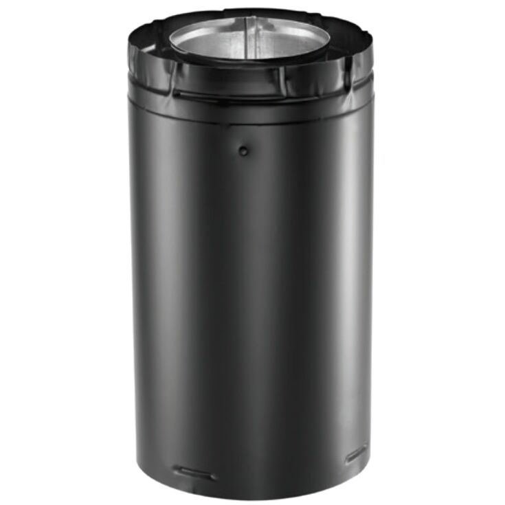 DuraVent Galvanized Stove Pipe Length, 4-In x 6 5/8-In x 12-In