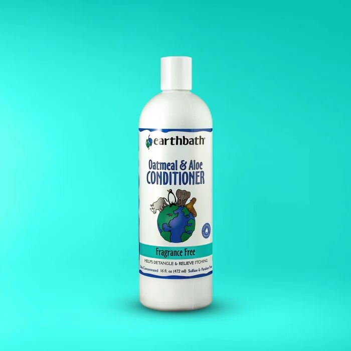 Earthbath Fragrance Free Oatmeal & Aloe Sensitive Pet Conditioner, 16-Oz
