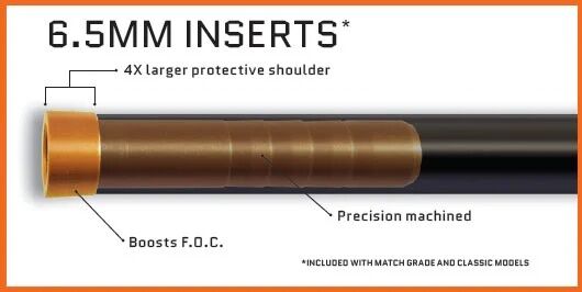 Easton Archery 6.5mm Hunter Classic 300 Arrow, 32-In, 6-Pk