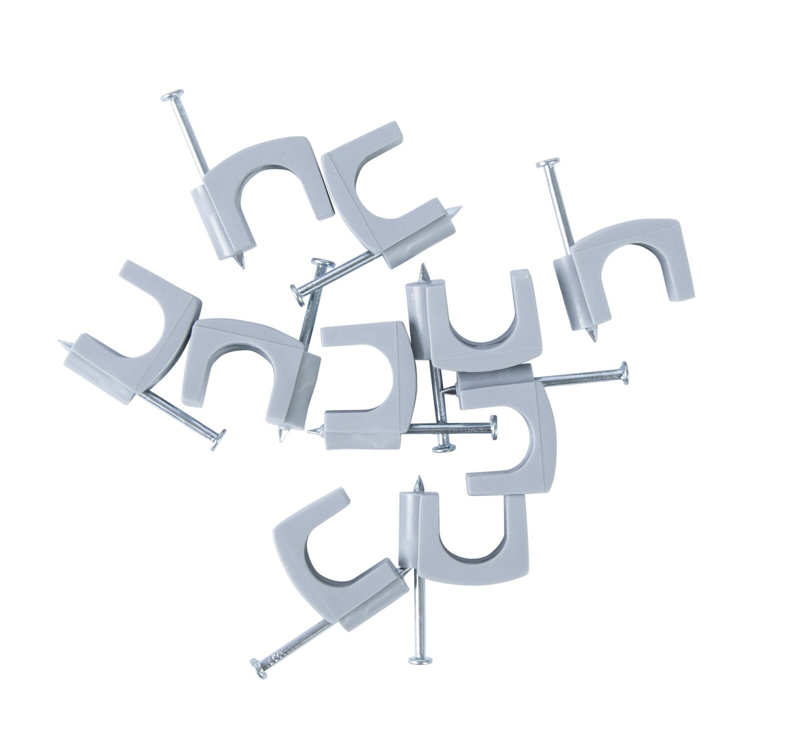 Gardner Bender Polyethylene Coaxial Cable Staples, 7/16-In, 15-Pk