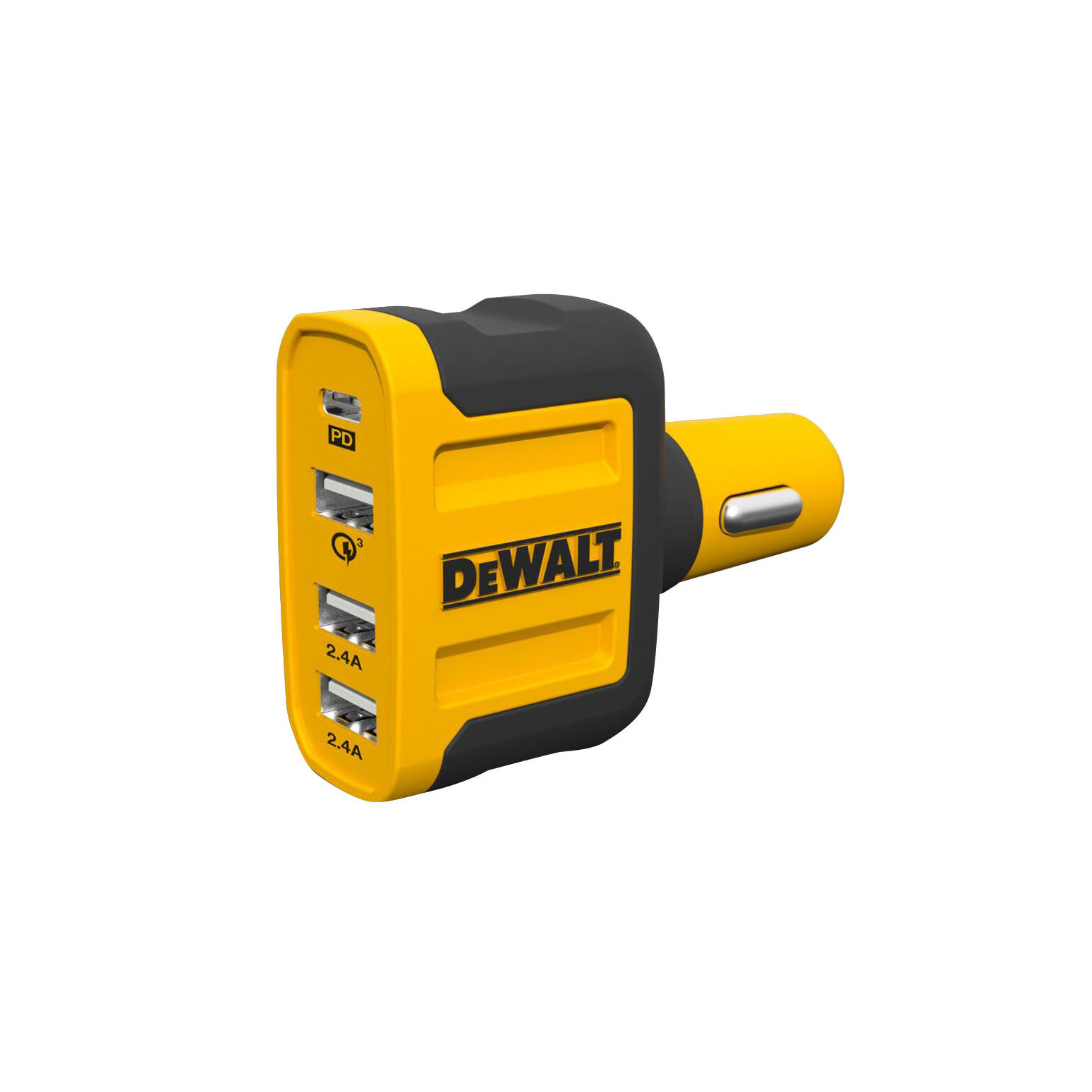 dewalt cigarette lighter charger 65W 3-Port Car | Dual USB-C + USB-A Included is an installation kit for mounting in your vehicle. Car Charger Dcb203 Charger DEWALT