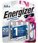Energizer Ultimate Lithium AA Batteries, 4-Pk
