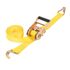 Erickson Self Tensioning Ratcheting Tie-Down with J-Hooks, 1-1/2-In x 15-Ft, 4000-Lb