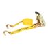 Erickson Self Tensioning Ratcheting Tie-Down with J-Hooks, 1-1/2-In x 15-Ft, 4000-Lb