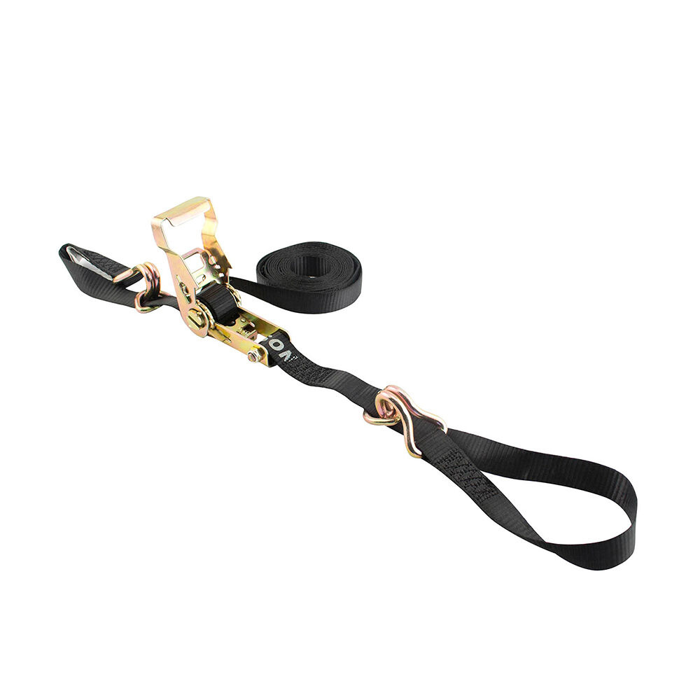 1′ X 15′ - 3000 Lb. Ratchet W/Double J-Hooks Floating D-Ring