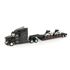 Tomy ERTL Peterbilt 579 Semi with Lowboy Trailer & 2 Bobcats S450 Die-Cast Skid Steers Toy Set