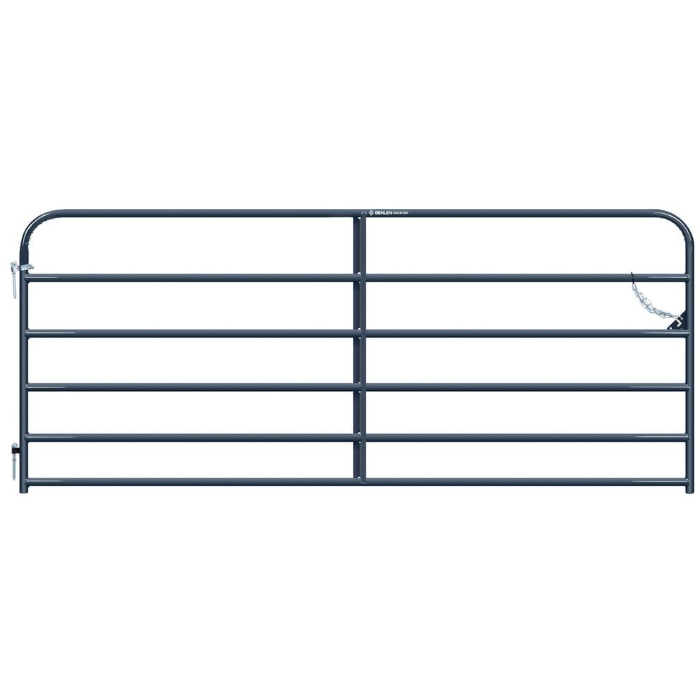 Behlen Country Gray The Heritage Round Corner Gate, 12-Ft x 50-In