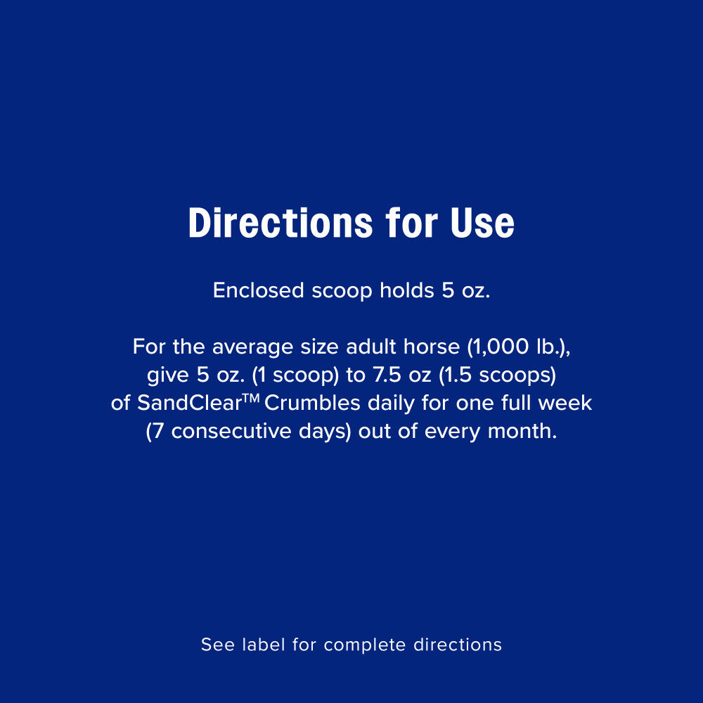 Farnam SandClear Natural Psyllium Crumbles, 3-Lb