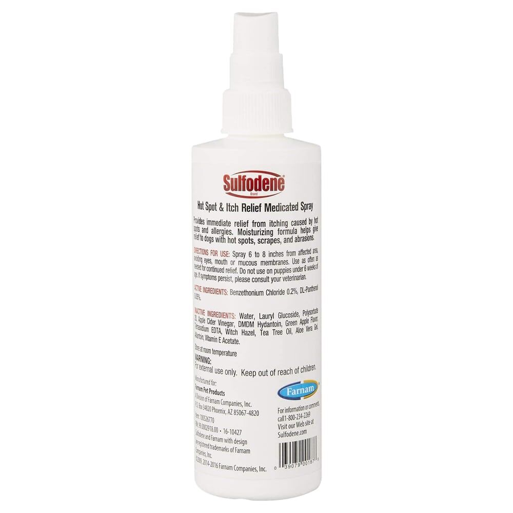 Sulfodene Medicated Hot Spot & Itch Relief Spray for Dogs, 8-Oz