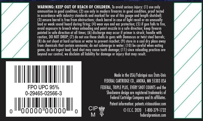 Federal Game Load Upland 12 Gauge 2 3/4" #6 Shot, 1-Oz, 25-Rd