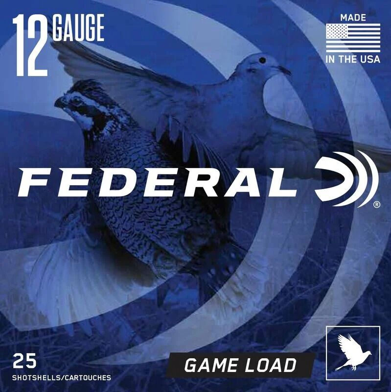 Federal Game Load Upland 12 Gauge 2 3/4" #6 Shot, 1-Oz, 25-Rd