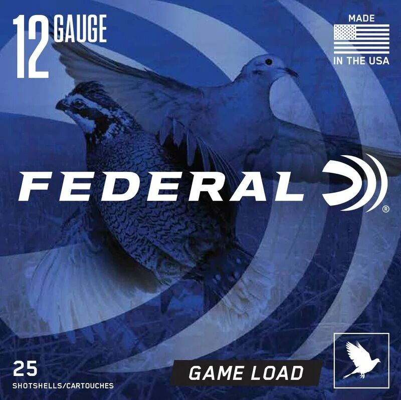 Federal Game Load Upland 12 Gauge 2 3/4" #7.5 Shot, 1-Oz, 25-Rd