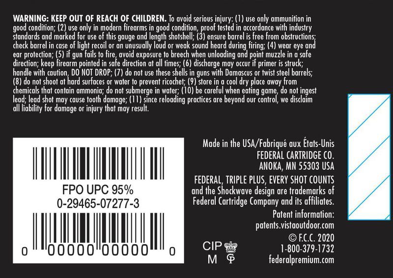 Federal Game Load Upland 20 Gauge 2 3/4" #7.5 Shot, 7/8-Oz, 25-Rd