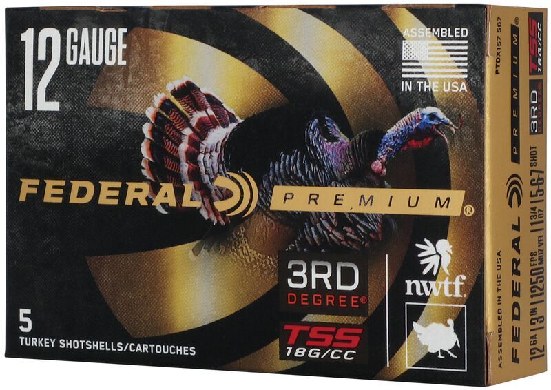 Federal 3rd Degree With Heavyweight TSS 12 Gauge 3" #5/#6/#7 Shot, 1 3/4-Oz, 5-Rd