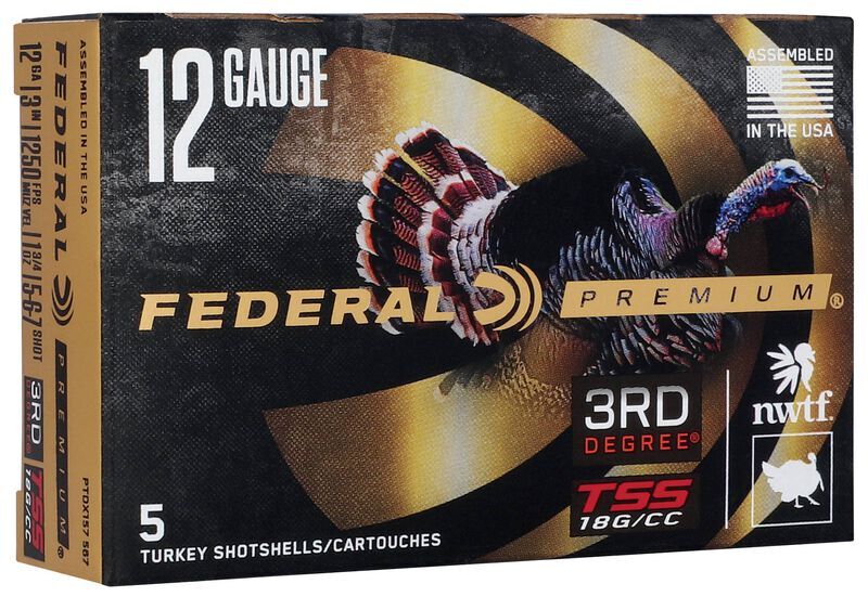 Federal 3rd Degree With Heavyweight TSS 12 Gauge 3" #5/#6/#7 Shot, 1 3/4-Oz, 5-Rd