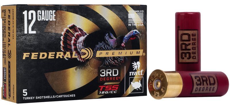 Federal 3rd Degree With Heavyweight TSS 12 Gauge 3" #5/#6/#7 Shot, 1 3/4-Oz, 5-Rd