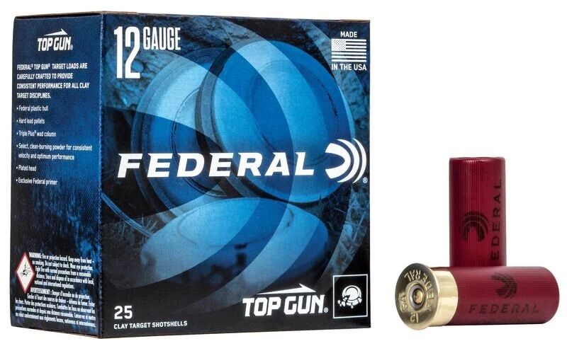 Federal Top Gun 12GA 2.75" 1-1/8-oz #7.5 Shotshell, 25 Rd