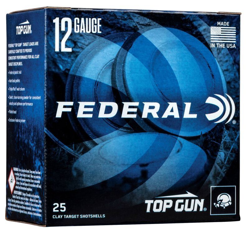 Federal Top Gun 12 Gauge 2 3/4-In 7.5 Shot, 1 1/8-Oz, 25-Rd