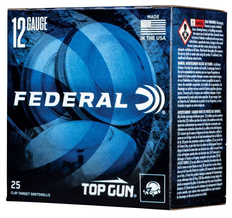 Federal Top Gun 12 Gauge 2 3/4" #7.5 Shot, 1 1/8-Oz, 25-Rd