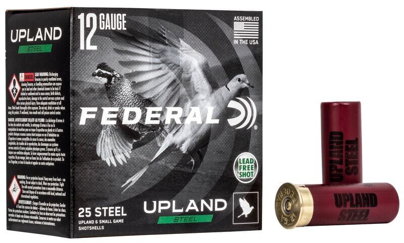 Federal Upland Steel 12 Gauge 2 3/4" #6 Shot, 1 1/8-Oz, 25-Rd