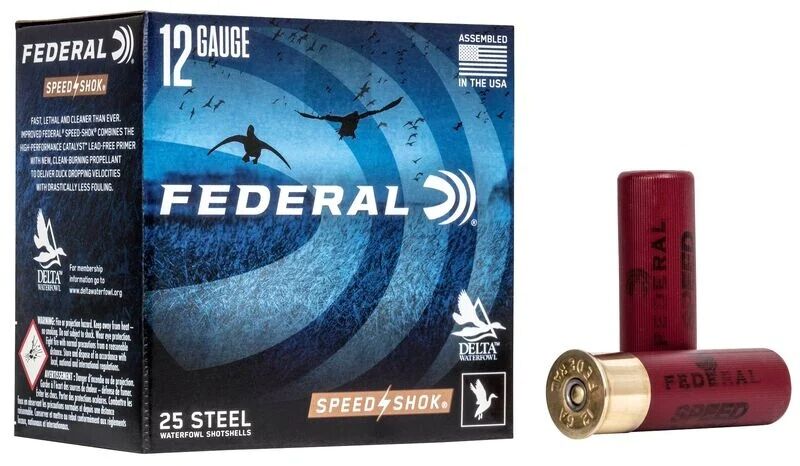 Federal Speed-Shok 12 Gauge 3" #2 Shot, 1 1/4-Oz, 25-Rd