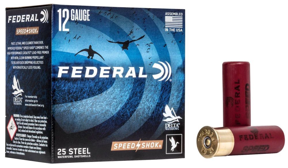 Federal Speed-Shok, 12 Gauge 3-In BB Shot, 1-1/4-Oz Shotgun Ammo, 25-Rd
