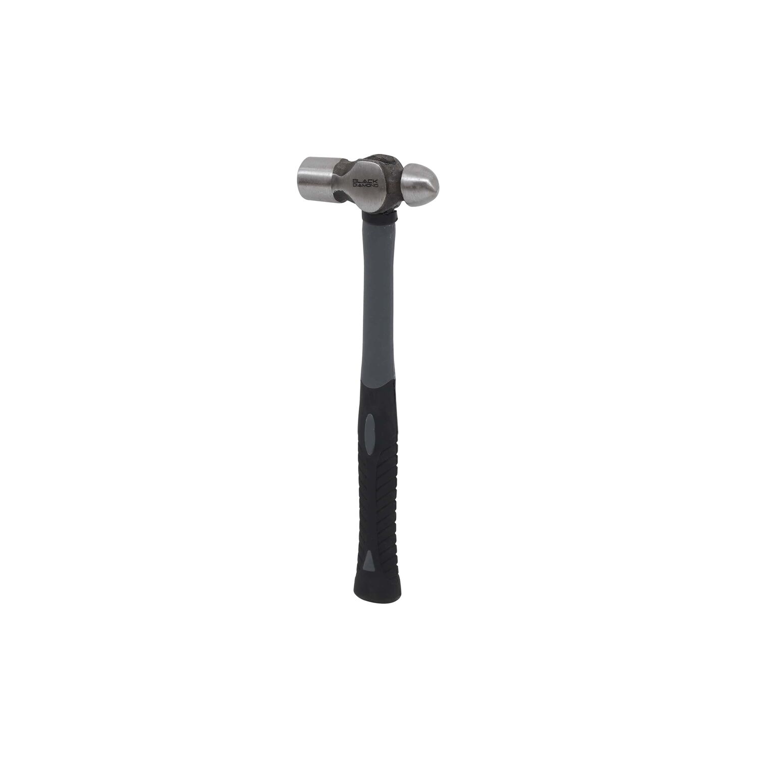 Black Diamond Ball Peen Hammer With Fiberglass Handle, 16-Oz