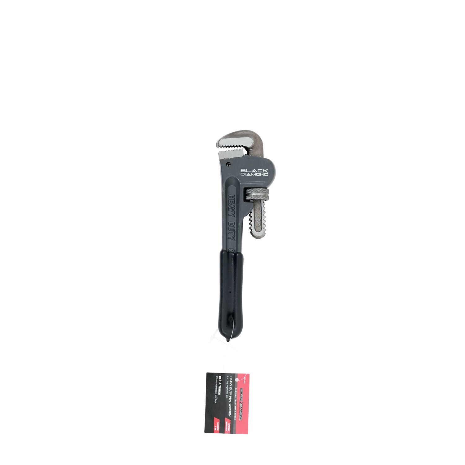 Black Diamond Heavy Duty Pipe Wrench, 8-In