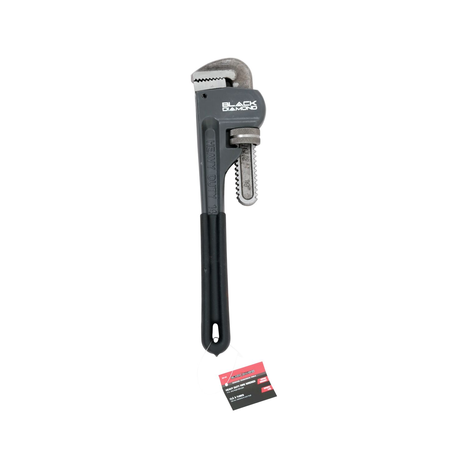 Black Diamond Heavy Duty Pipe Wrench, 14-In