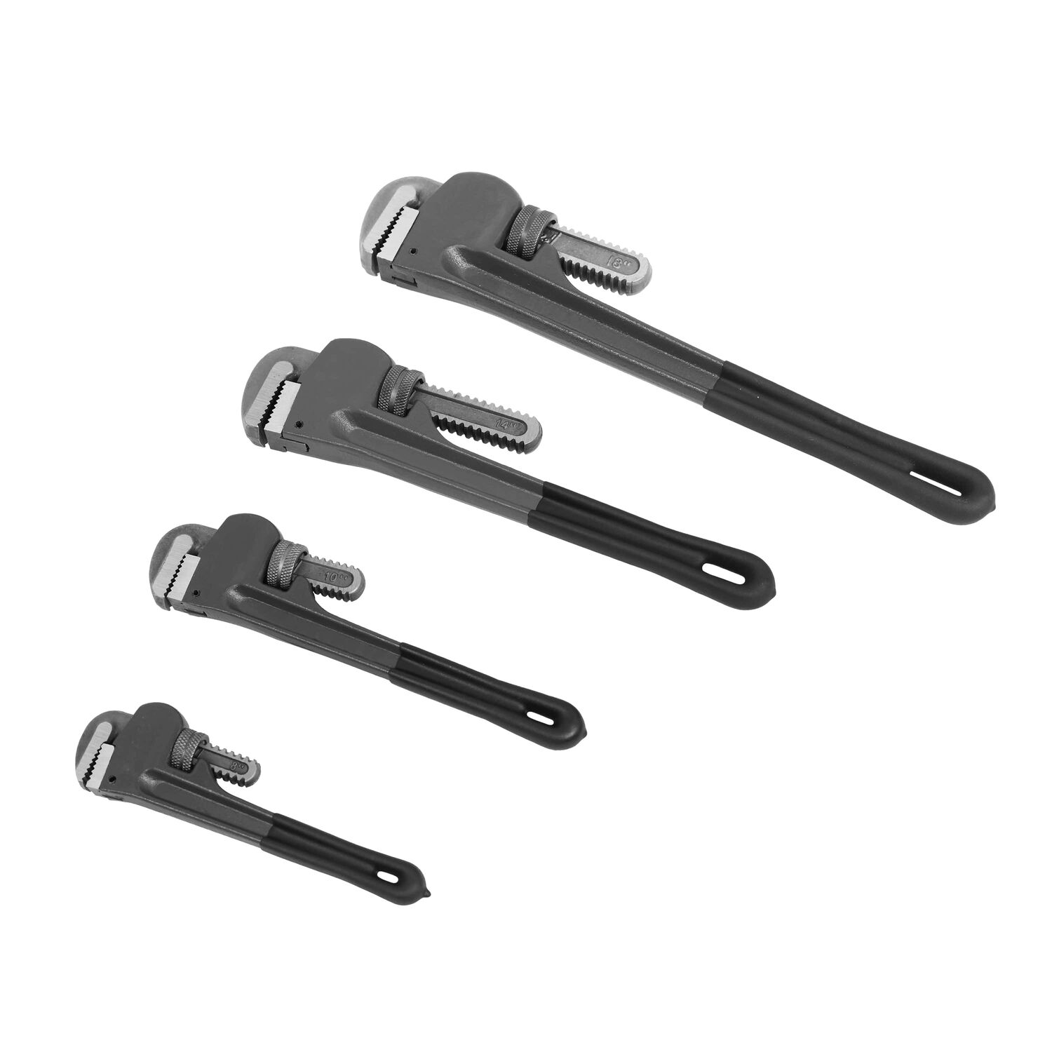 Black Diamond Pipe Wrench Set, 4-Pc
