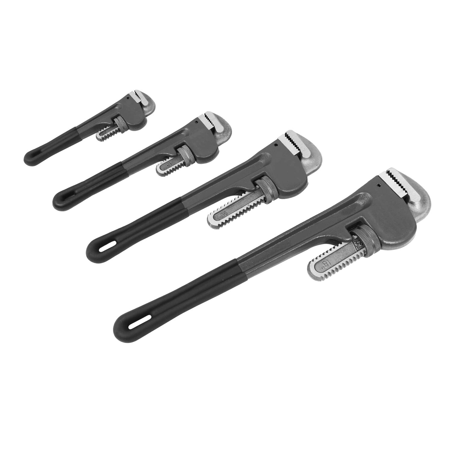 Black Diamond Pipe Wrench Set, 4-Pc
