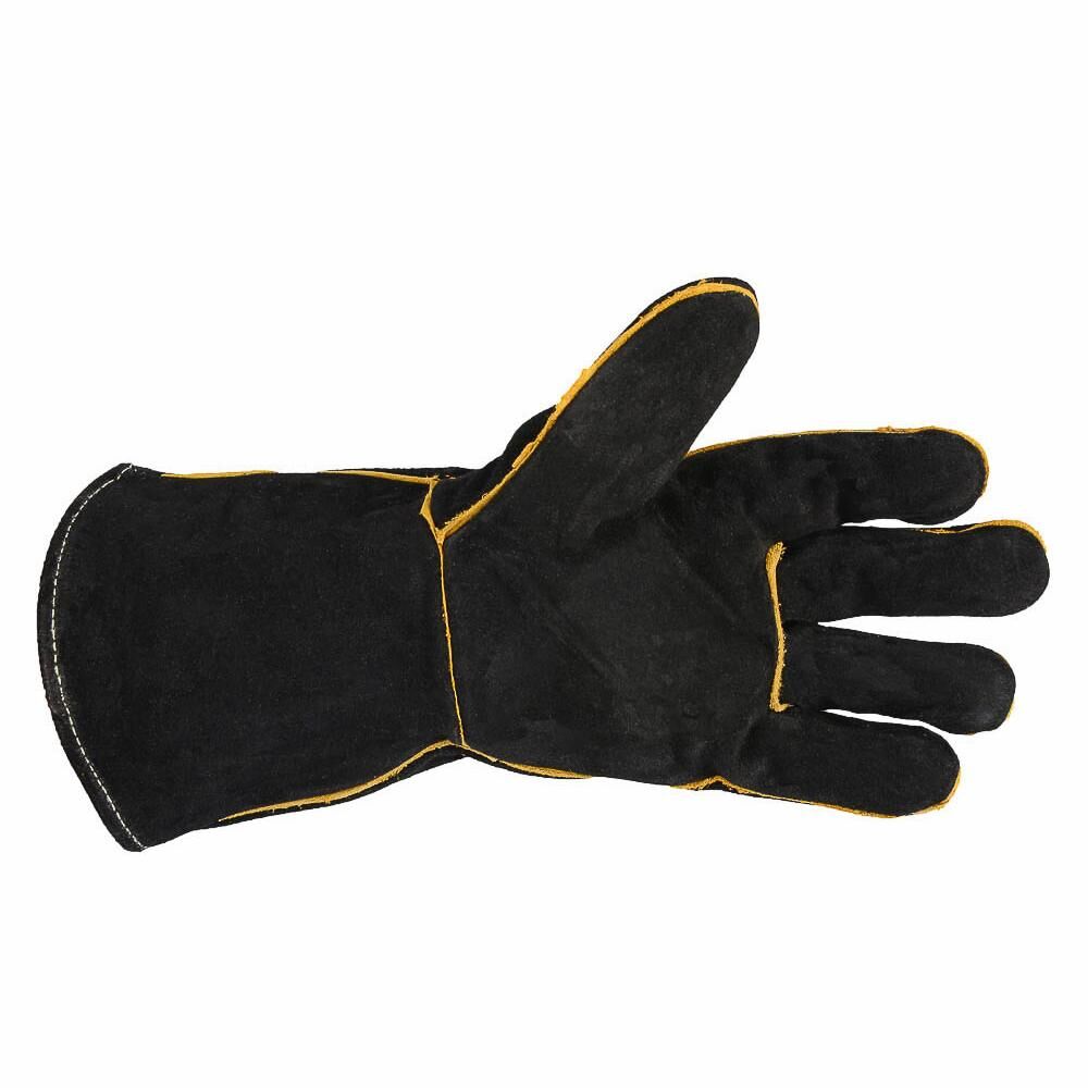 Black Leather Welding Gloves (Men's L)
