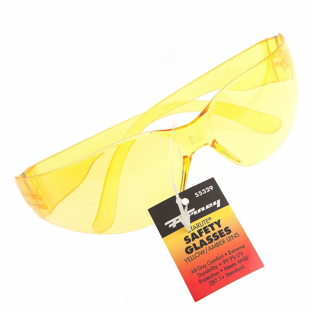 Safety Glasses, Amber Lens