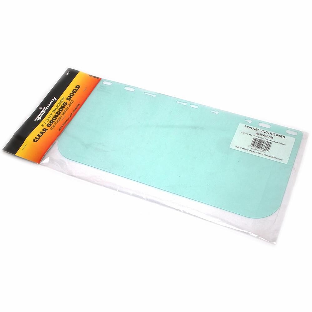 Forney Replacement Clear Face Shield, 15 1/2-In x 8-In