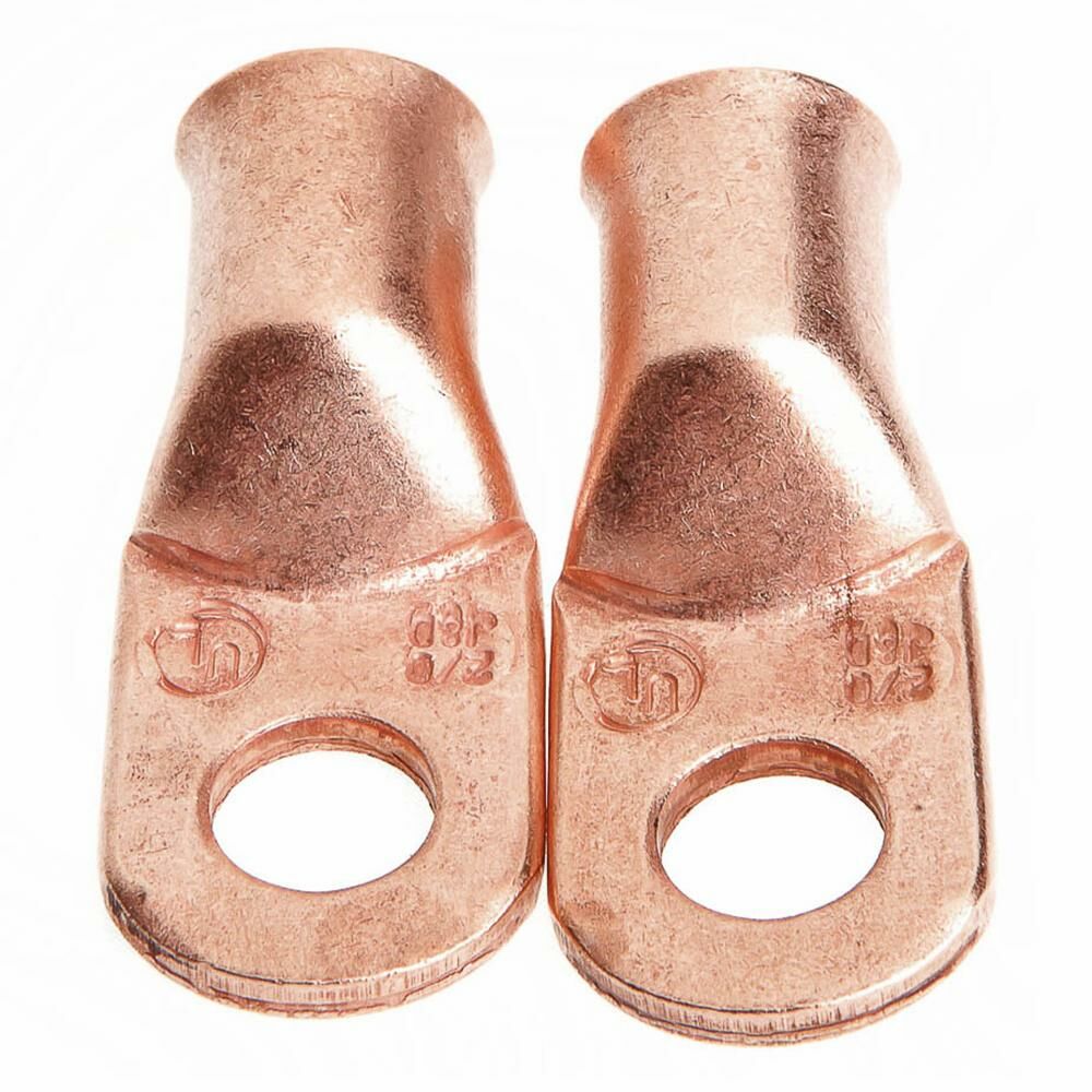 Lug For #2/0 Cable, 3/8" Stud, Premium Copper