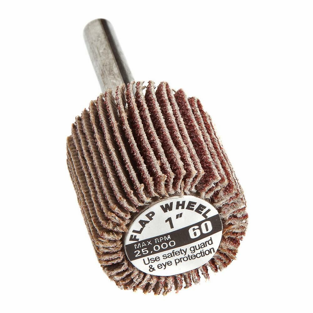 Flap Wheel, Shank Mounted, 1" X 1"
