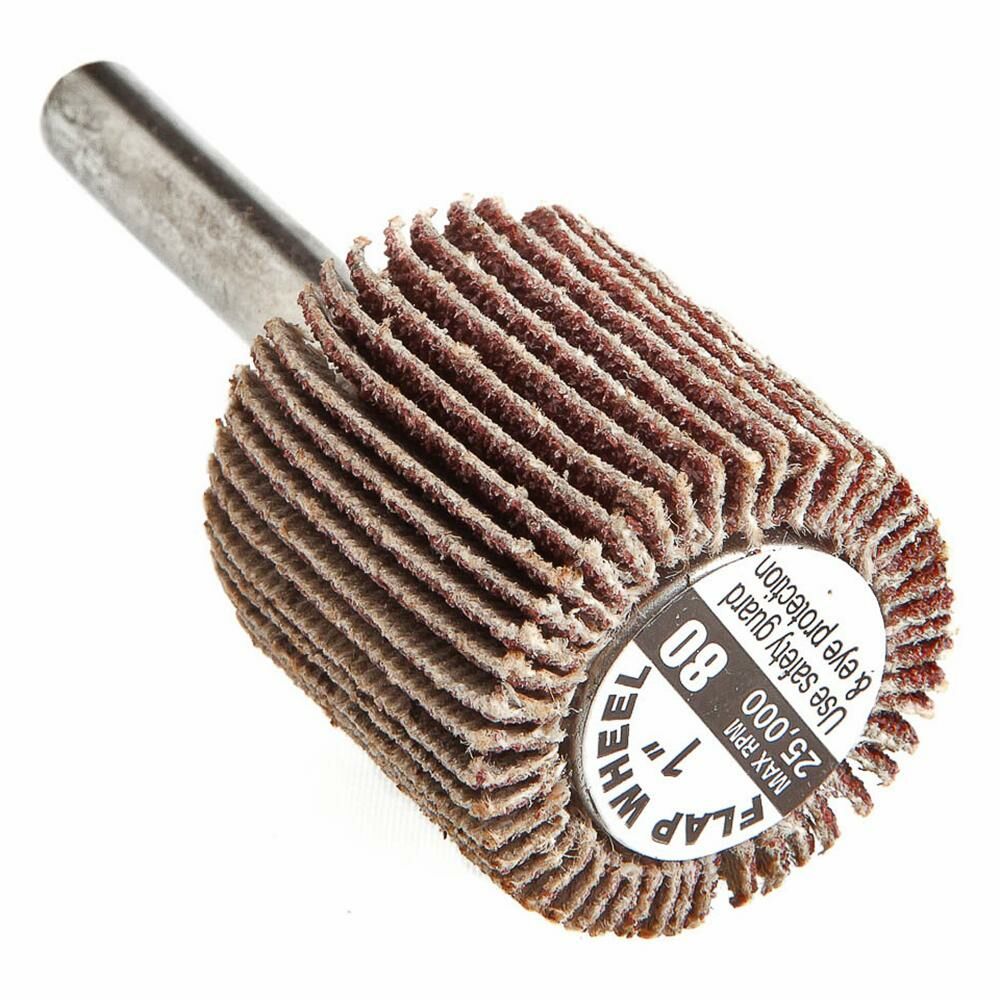 Flap Wheel, Shank Mounted, 1" X 1"