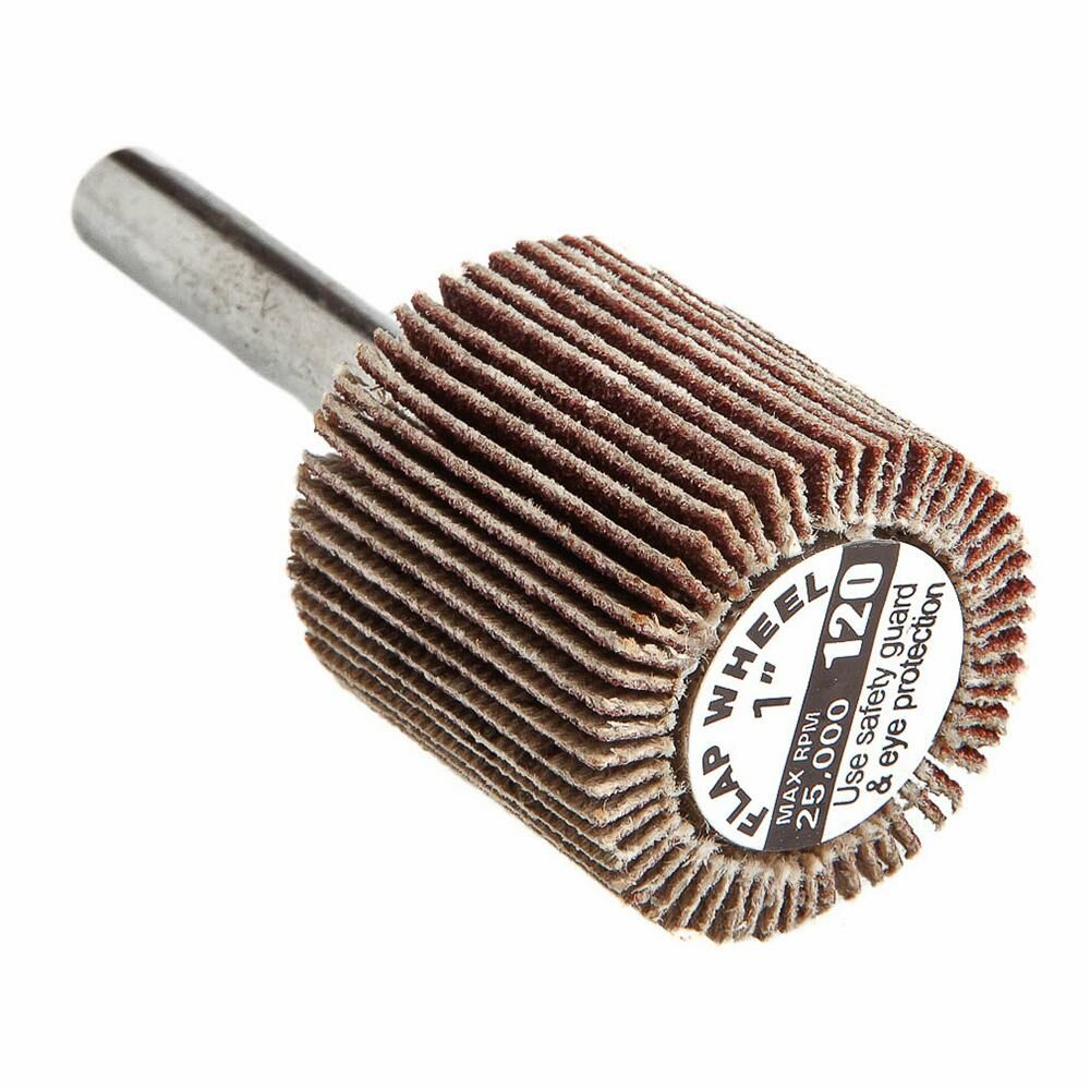 Flap Wheel, Shank Mounted, 1" X 1"