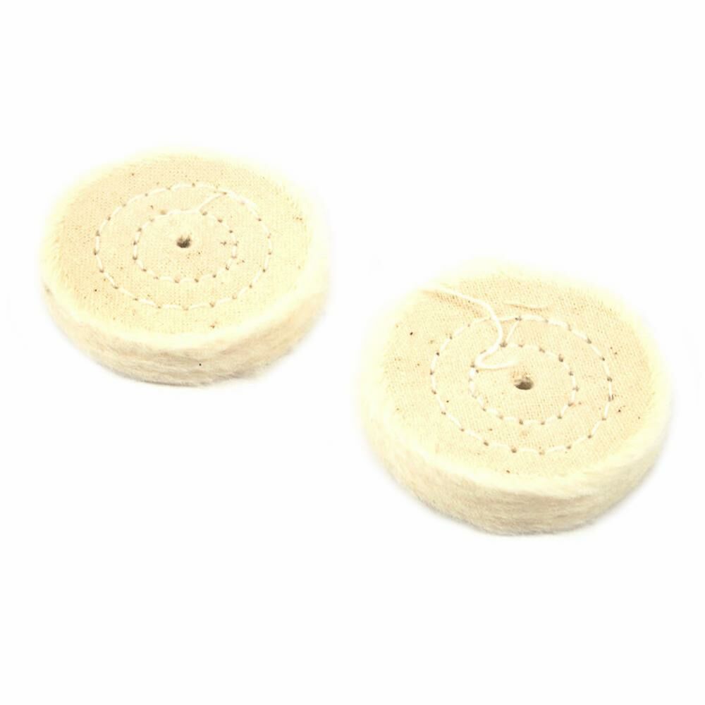 Buffing Wheel, Cotton, Replacement, 1-1/2" (2-Pack)