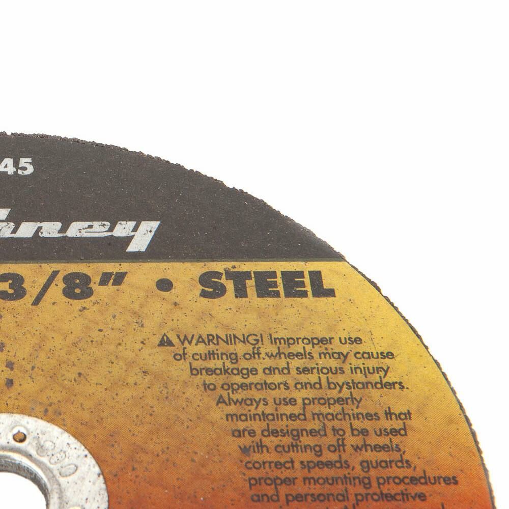 Cut-Off Wheel, Metal, Type 1, 4" X 1/8" X 3/8"