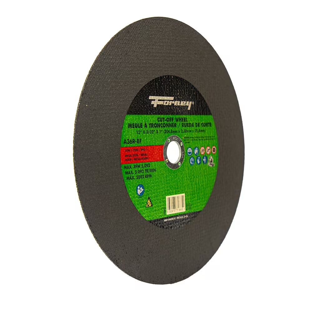 Forney Industries Metal Cutting Wheel Type 1, 12-In x 3/32-In x 1-In