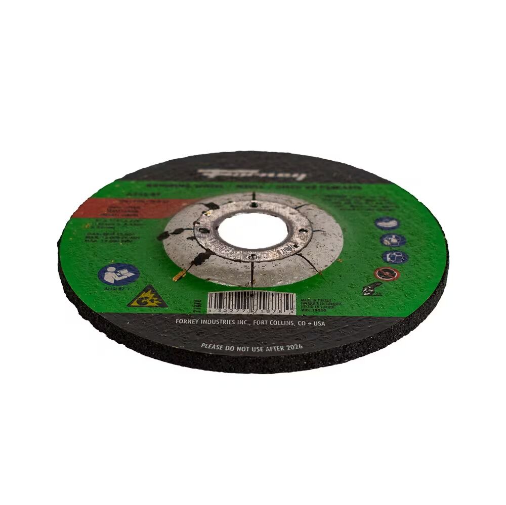 Forney Industries Metal Grinding Wheel Type 27, 5-In x 1/4-In x 7/8-In