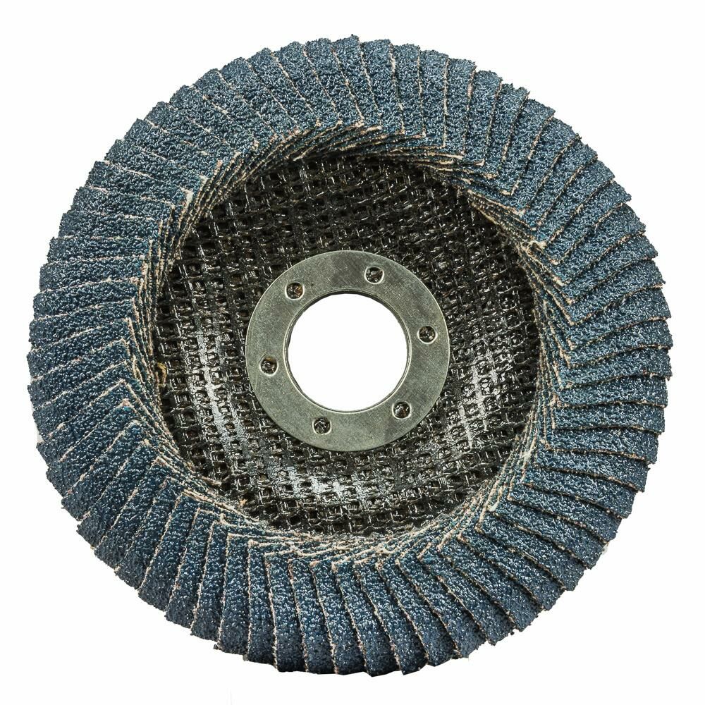 Curved Edge Flap Disc, 4 1/2-In X 7/8-In, 60 Grit