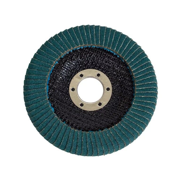 Forney Industries Zirconia Curved Edge Flap Disc Type 27, 80-Grit, 4 1/2-In x 7/8-In