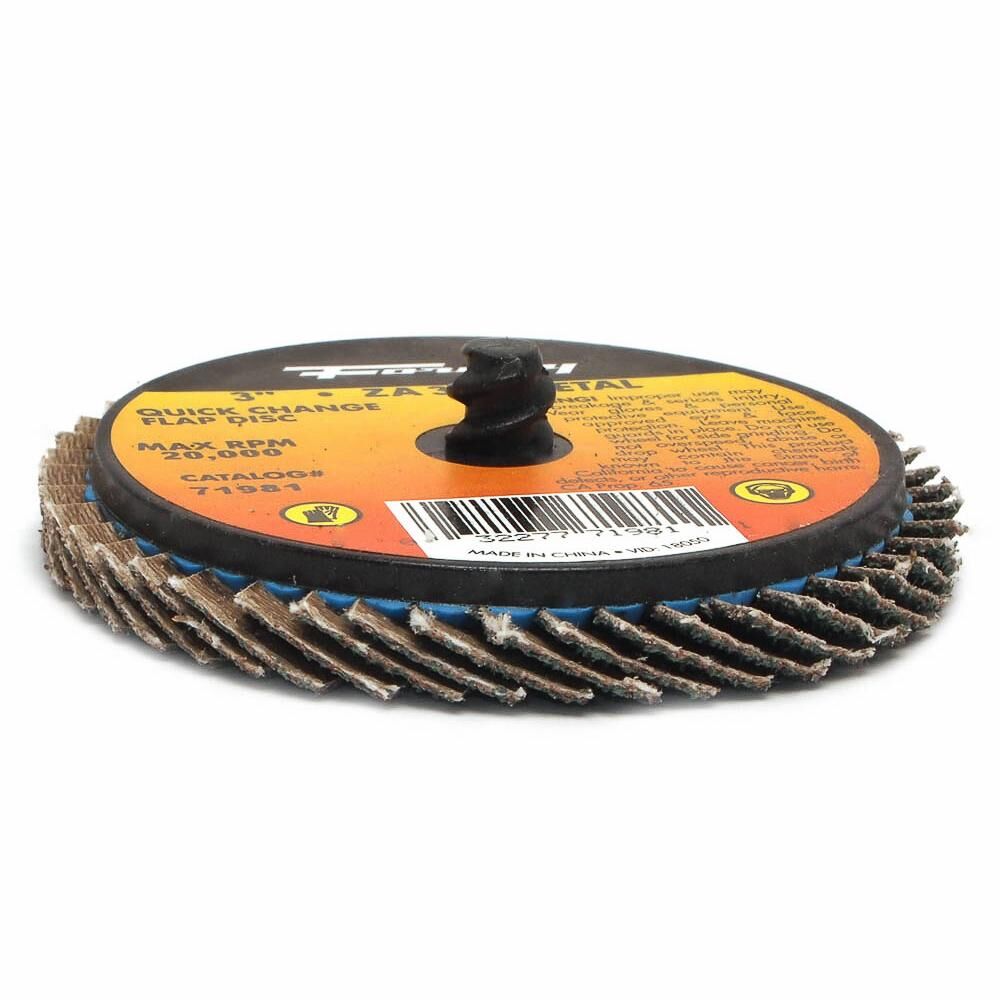 Quick Change Flap Disc, 3" X 36 Grit