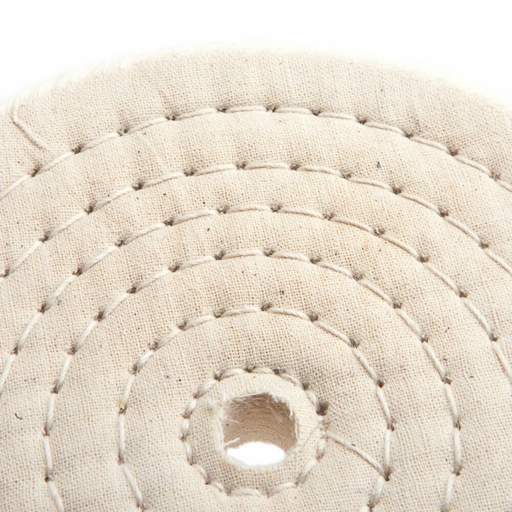 Cotton Buffing Wheel, 6" X 1/2"