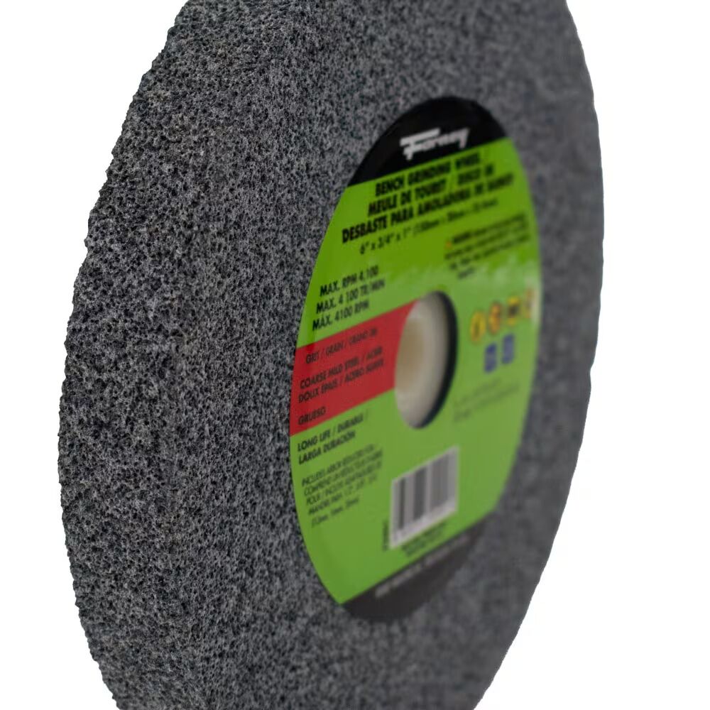 Forney Industries Bench Grinding Wheel, 36-Grit, 6-In x 3/4-In x 1-In