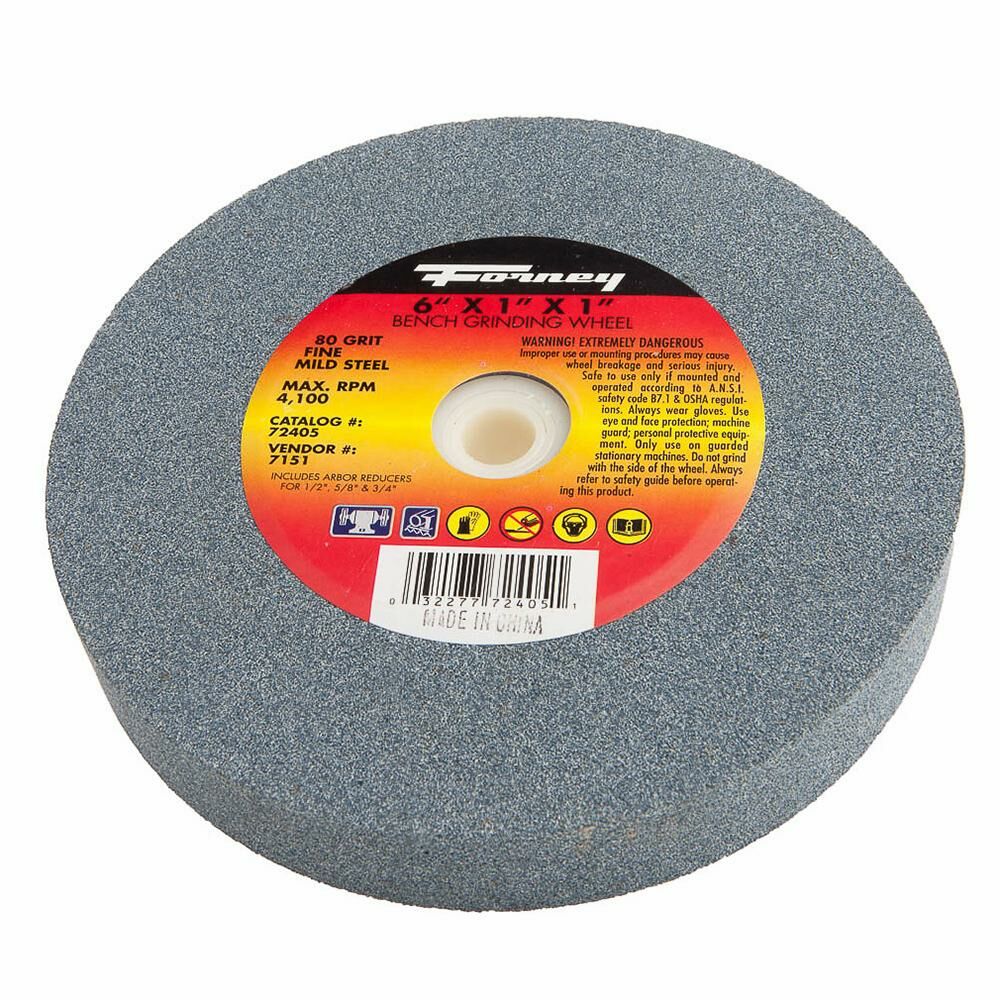 Bench Grinding Wheel, 6" X 1" X 1"